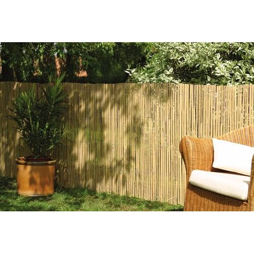 DE-COmmerce ® Bamboeschutting privacyscherm CALAMA extra gehard, balkon privacyscherm, tuinscherm, privacyscherm voor tuin, terras, balkon (HxB) 100 cm x 500 cm