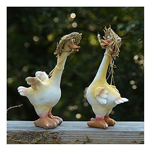 Uziqueif Decoratiefiguur eend vogel tuinfiguur dierenfiguur dierenfiguren Kerst tuinvijverdecoratie, tuindecoratie dieren, tuinfiguren & tuinbeelden,Duck e