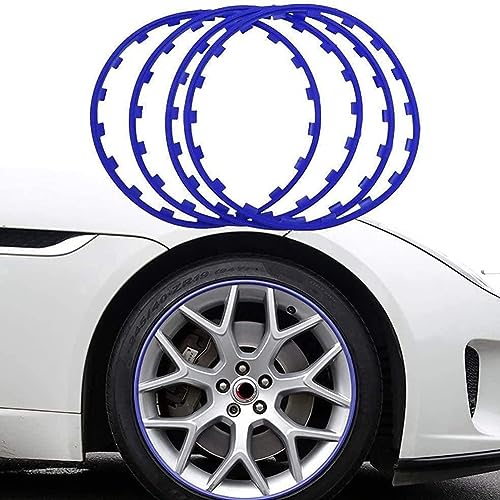 ZHEYANG Rim Protector Lichtmetalen Wielbeschermers (Zwart) Velgbeschermers Voor Velgen Autovelgbeschermers Voor Lichtmetalen Velgen 4st 0824(Color:01,Size:18 inches)