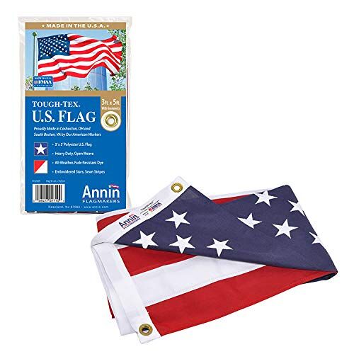 Annin Flagmakers Model 2710 Amerikaanse vlag Tough-Tex polyester vlag, 3 x 5 voet