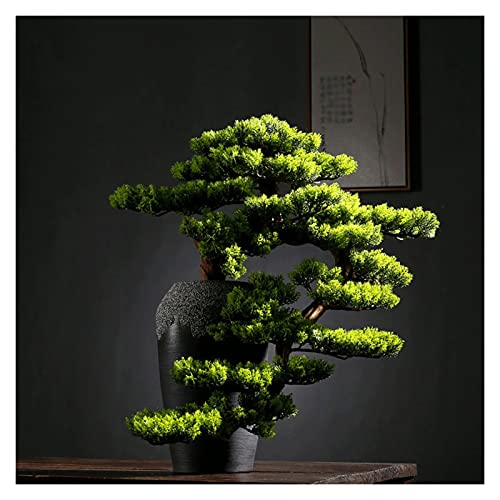 KIZQYN Kunst Bonsai Boom Kunstmatige Bonsai Tree, 23 inch Faux Vase Bonsai Pine, Fake Tree Bonsai Plant for decoratie Desktop Display Kunstmatige Bomen