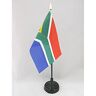 AZ FLAG Zuid-Afrika Tafelvlag 15x10 cm Zuid-Afrikaanse Desktopvlag 15 x 10 cm gouden speerblad