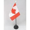 AZ FLAG Canada Tafelvlag 15x10 cm Canadese Desk Vlag 15 x 10 cm gouden speerblad