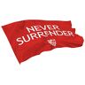 SFC SEVILLA FUTBOL CLUB Sevilla FC-vlag Never Surrender, rood, 150 x 100 cm