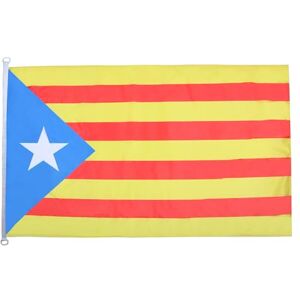Az Flag Catalaanse Vlag Estelada 150x90cm - Vlag van Catalonië Az Flag Catalaanse Vlag Estelada 150x90cm - Vlag van Catalonië
