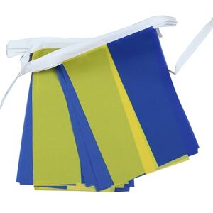 Az Flag Oekraïense Vlaggen Slinger - 6M, 20 Vlaggen 15x21cm Az Flag Oekraïense Vlaggen Slinger - 6M, 20 Vlaggen 15x21cm