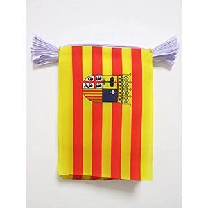 Aragon Vlag Girlanger - 6M Polyester 20 Vlaggen - 21x15cm Aragon Vlag Girlanger - 6M Polyester 20 Vlaggen - 21x15cm