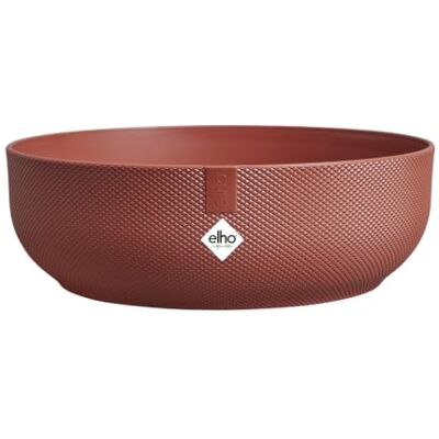 Elho Jazz Bowl 28cm Bloempot Toscaans Rood Ø 27.5 x H 9 cm Geschikt voor Binnen 100% Gerecycled Plastic Elho Jazz Bowl 28cm Bloempot Toscaans Rood Ø 27.5 x H 9 cm Geschikt voor Binnen 100% Gerecycled Plastic
