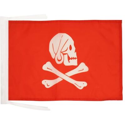 AZ FLAG Vlag Piraat Henry Avery rood 45x30 cm Polyester 100D Koorden Binnen en buiten decoratieve vlag dubbel gestikte naden en verstevigde randen 100D polyester AZ FLAG Vlag Piraat Henry Avery rood 45x30 cm Polyester 100D Koorden Binnen en buiten decoratieve vlag dubbel gestikte naden en verstevigde randen 100D polyester