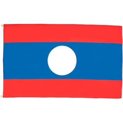 AZ Flag - Laos vlag - 150x90cm - Polyester - Flag AZ Flag - Laos vlag - 150x90cm - Polyester - Flag