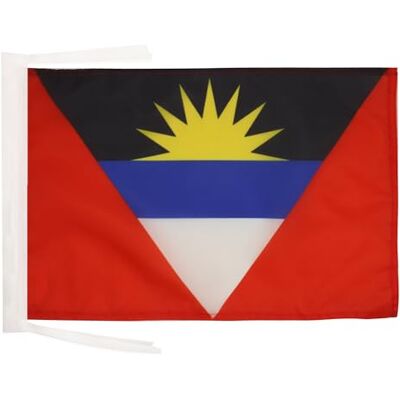 AZ FLAG - Antigua en Barbuda - 45x30 cm - Naden genaaide randen - Vlag AZ FLAG - Antigua en Barbuda - 45x30 cm - Naden genaaide randen - Vlag