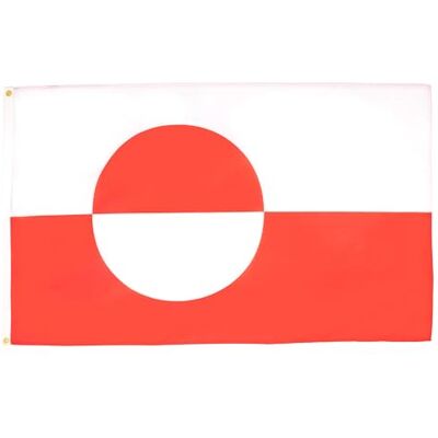 AZ Flag - Groenland Flag 90x60cm - Afmeting 90x60cm - Rood/Wit - Vlag AZ Flag - Groenland Flag 90x60cm - Afmeting 90x60cm - Rood/Wit - Vlag