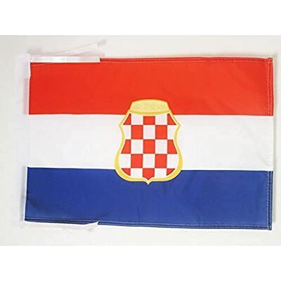 AZ FLAG Vlag Kroatische Republiek Herceg-Bosna 1991-1994 45x30 cm Koorden Binnen en buiten decoratieve vlag dubbel gestikte naden en verstevigde randen 100D polyester AZ FLAG Vlag Kroatische Republiek Herceg-Bosna 1991-1994 45x30 cm Koorden Binnen en buiten decoratieve vlag dubbel gestikte naden en verstevigde randen 100D polyester