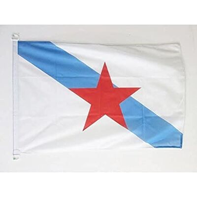 Galicië Vlag Estreleira 90x60cm - Vlag van Galicia Galicië Vlag Estreleira 90x60cm - Vlag van Galicia