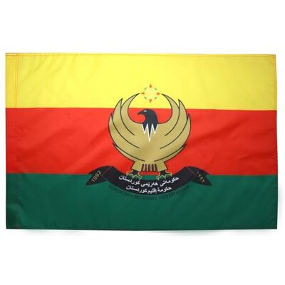 Vlag Kurdistan Syrië 90x60cm - Rojava Vlag in Kurdistan-Occidentaal Vlag Kurdistan Syrië 90x60cm - Rojava Vlag in Kurdistan-Occidentaal