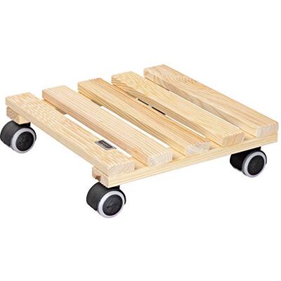 WAGNER Plantentrolley PALETTI 29 x 29 x 8 cm I Bloementrolley voor binnengebruik I Containertrolley van FSC®-gecertificeerd massief hout, natuur I Houten wagen I Draagvermogen 100 kg 20043701 WAGNER Plantentrolley PALETTI 29 x 29 x 8 cm I Bloementrolley voor binnengebruik I Containertrolley van FSC®-gecertificeerd massief hout, natuur I Houten wagen I Draagvermogen 100 kg 20043701