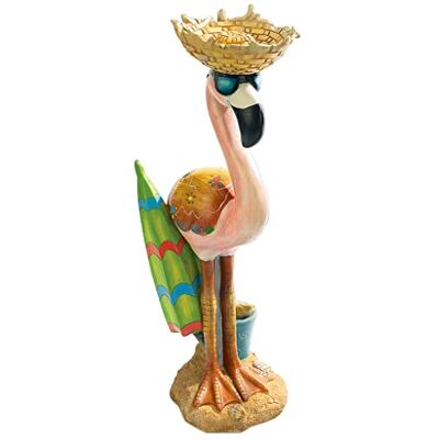 Design Toscano HF616576 Luau Larry het rozekleurige flamingo tuin beeld Larry. Design Toscano HF616576 Luau Larry het rozekleurige flamingo tuin beeld Larry.