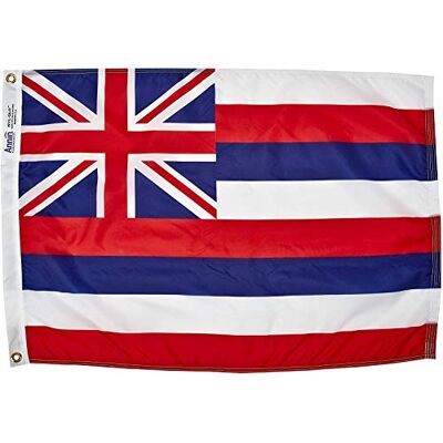 Annin Flagmakers Annin Vlaggenmakers Hawaii State Flag, 2 door 3' Annin Flagmakers Annin Vlaggenmakers Hawaii State Flag, 2 door 3'