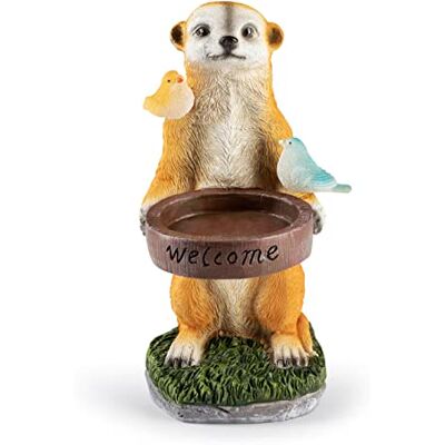 EASYmaxx Zonne tuinlamp - Dierontwerp met vogelbad EASYmaxx Zonne tuinlamp - Dierontwerp met vogelbad
