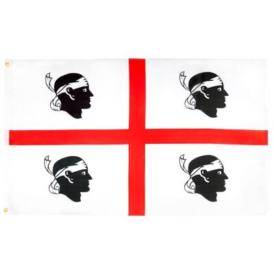 AZ Flag - Sardaigne 150x90 - lichtgewicht polyester - 2 metalen oogjes - Vlag AZ Flag - Sardaigne 150x90 - lichtgewicht polyester - 2 metalen oogjes - Vlag
