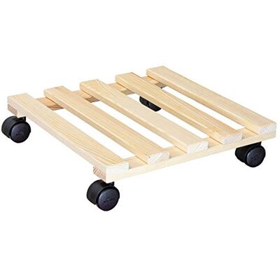 WAGNER Plantentrolley PALETTI 35 x 35 x 8 cm I Bloementrolley voor binnengebruik I Containertrolley van FSC®-gecertificeerd massief hout, natuur I Houten wagen I Draagvermogen 100 kg 20003401 WAGNER Plantentrolley PALETTI 35 x 35 x 8 cm I Bloementrolley voor binnengebruik I Containertrolley van FSC®-gecertificeerd massief hout, natuur I Houten wagen I Draagvermogen 100 kg 20003401