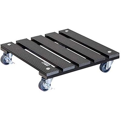 WAGNER Plantentrolley WPC 29 x 29 x 7,5 cm I Bloementrolley voor binnen + buiten I Containertrolley van FSC® hout-kunststofcomposiet, houtskool I 2 remmen I Draagvermogen 80 kg 20052001 WAGNER Plantentrolley WPC 29 x 29 x 7,5 cm I Bloementrolley voor binnen + buiten I Containertrolley van FSC® hout-kunststofcomposiet, houtskool I 2 remmen I Draagvermogen 80 kg 20052001