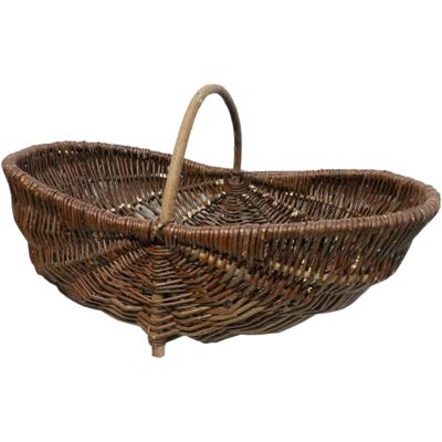 Siena Garden Rieten mand M, 55x29x24 cm ovaal, donker, 1 handvat Siena Garden Rieten mand M, 55x29x24 cm ovaal, donker, 1 handvat