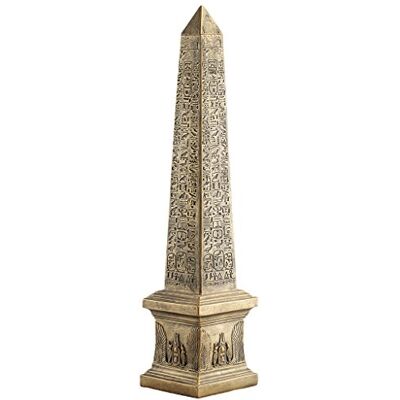 Design Toscano CL51714 Gouden Obelisk van het oude Egypte standbeeld, 67,5 cm, goud Design Toscano CL51714 Gouden Obelisk van het oude Egypte standbeeld, 67,5 cm, goud