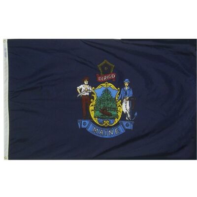 Annin Flagmakers Maine State Vlag 3x5 ft. Nylon SolarGuard Nyl-Glo 100% Gemaakt in de VS naar officiële staatsontwerp specificaties door . model 142260 Annin Flagmakers Maine State Vlag 3x5 ft. Nylon SolarGuard Nyl-Glo 100% Gemaakt in de VS naar officiële staatsontwerp specificaties door . model 142260