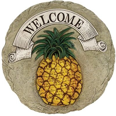 Spoontiques Tuindecoratie Ananas Stapsteen Decoratieve Steen voor Tuin Spoontiques Tuindecoratie Ananas Stapsteen Decoratieve Steen voor Tuin