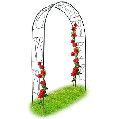 Bakaji - Arco da Giardino Rose 233cm - Groen - Tuinboog Bakaji - Arco da Giardino Rose 233cm - Groen - Tuinboog