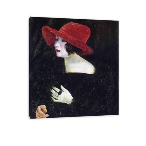 LZ6J8C9 Otto Dix Prints-Otto Dix Poster-Vrouw-Abstract Expressionisme Schilderen-Muurschildering Canvas Posters Moderne Slaapkamer Decor 70 x 84 cm Binnenframe