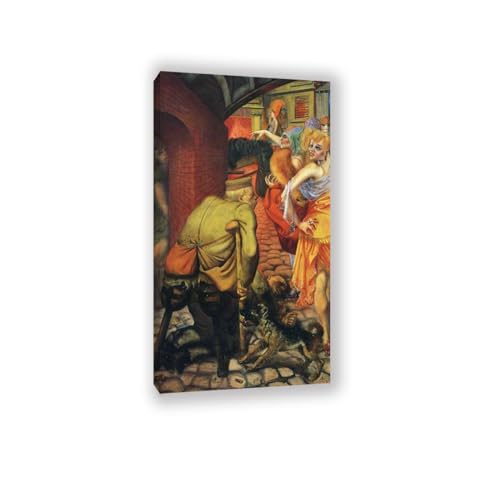 LZ6J8C9 Otto Dix Prints-Otto Dix Poster-Berlijn-Abstract Expressionisme Schilderen-Muurschildering Canvas Posters Modern Slaapkamer Decor 60 x 114 cm Binnenframe