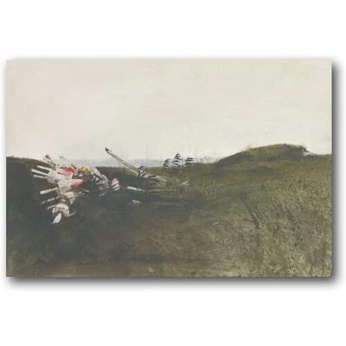 OUTFYT Beroemde Andrew Wyeth Posters landschap kunst aan de muur Andrew Wyeth Prints Andrew Wyeth Canvas schilderij voor thuis Wall Decor foto 40x60cmx1 geen frame