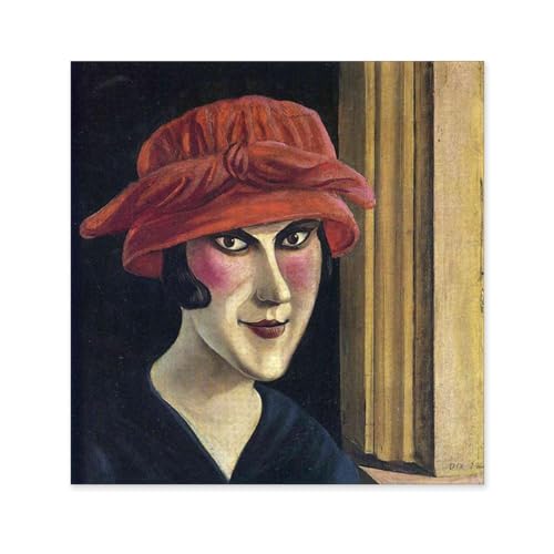 LZ6J8C9 Otto Dix Prints-Otto Dix Poster-Cosi fan tutte-abstract expressionisme schilderij-muurschildering canvas posters moderne slaapkamer decor 80 x 80 cm (31 x 31 in) zonder lijst