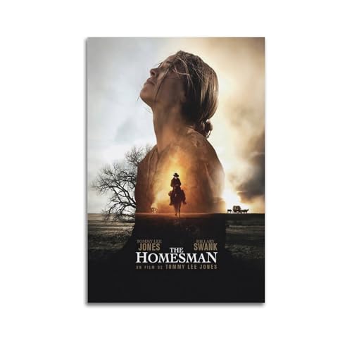 ZaMouss Movie The Homesman Poster decoratieve ingelijste canvas posters muurkunst kamerdecoratie moderne esthetische poster, 30 x 45 cm, zwarte lijst