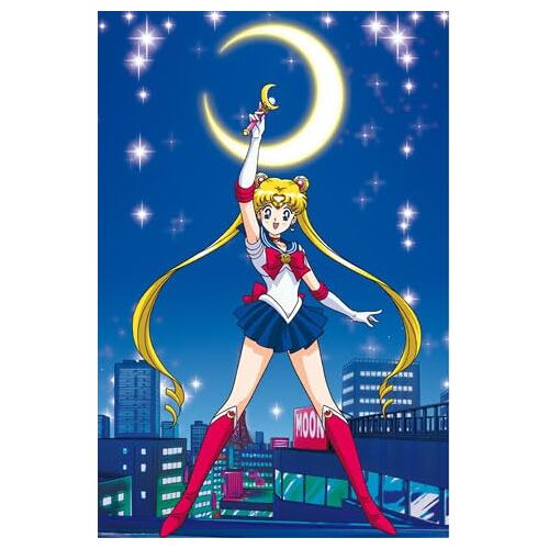 empireposter Sailor Moon Sailor Manga tv-serie poster afmeting 61 x 91,5 cm + 1 verpakking tesa Powerstrips® inhoud 20 stuks