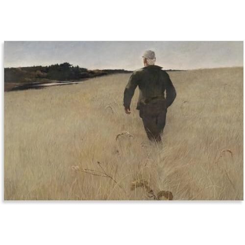 ZZYGGN GMGSW Beroemde Andrew Wyeth Poster《Turkey Pond》Wall Art Andrew Wyeth Prints Andrew Wyeth Schilderij Canvas Voor Thuis Wall Art Decor Picture 50x70cm Geen Frame