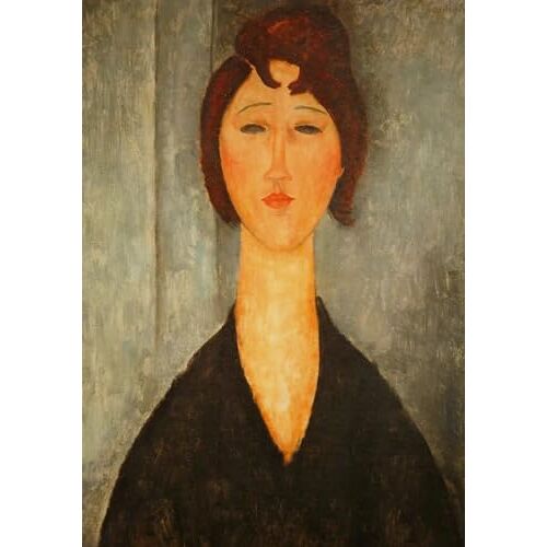 Gnvkd Ecbxz Modigliani kunstwerken Poster vrouw figuur Canvas schilderij Vintage Wall Art Modigliani kunstwerken Prints voor Home Decor foto 50x80cmx1 geen frame