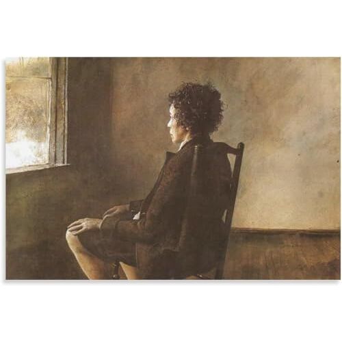 ZZYGGN GMGSW Andrew Wyeth Posters《Up In The Studio》Wall Art Andrew Wyeth Prints Andrew Wyeth Schilderij Canvas Voor Thuis Wall Art Decor Foto 50x70cm Geen Frame