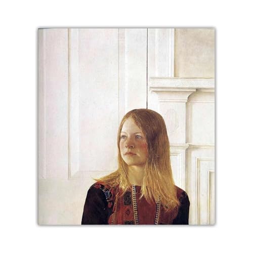 BBAUER Andrew Wyeth Poster "Siri" Canvas schilderij Andrew Wyeth kunst aan de muur Andrew Wyeth Prints esthetische foto voor woonkamer Decor 60x70cm geen frame