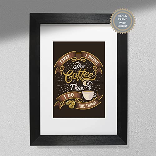 Hygge Creations Typografie print, 230gsm mat, glad Fine Art papier, wit, A4