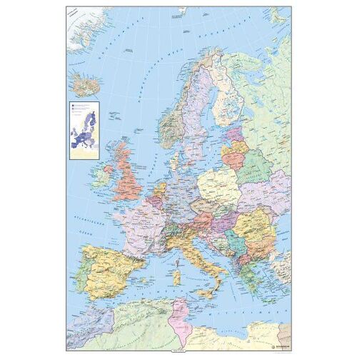 empireposter Landkaarten Politieke kaart van Europa Grootte (cm), ca. 61x91,5 Poster, NIEUW -