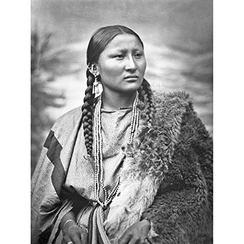 Inheemse Amerikaanse Arapaho Mooie Neus 1879 Foto Art Print Canvas Premium Muur Decor Poster Muurschildering