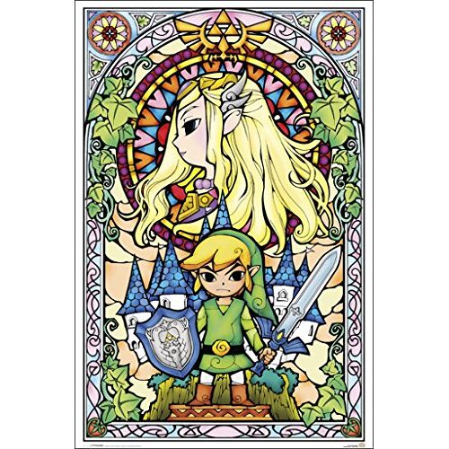 Pyramid De legende van Zelda 'Glasschilderij' Maxi Poster,61 x 91,5 cm