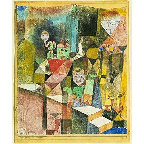 Our Posters Paul Klee Introductie van het wonder Film Film Poster Beste Print Art Reproductie Kwaliteit Wanddecoratie Gift A3Canvas (16/12") (41/31 cm) uitgerekt, klaar om op te hangen