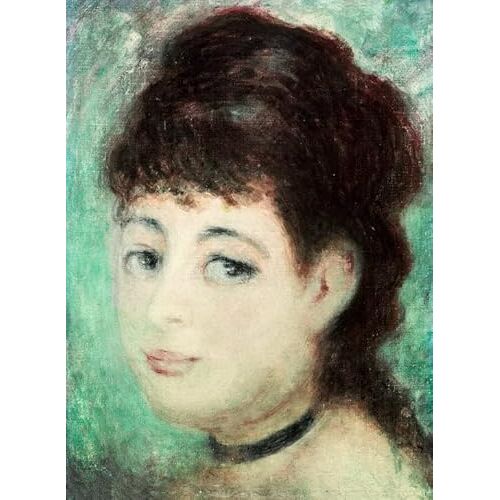 MHFFDYIV Beroemde Poster en Print Beroemde Olieverfschilderij Portret van jonge vrouw door Pierre auguste renoir voor Home Decor 60x90cm