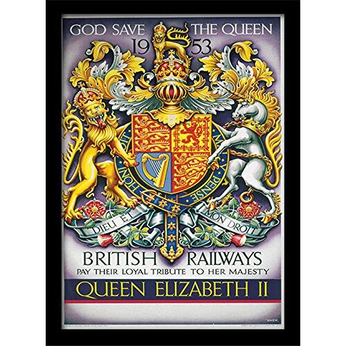 Pyramid God Save The Queen Memorabilia, meerkleurig, 30 x 40 cm