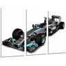 Cuadros Cámara Auto-fotolijst Formula 1, Mercedes F1, Hamilton, Rosberg Totale grootte: 97 x 62 cm XXL