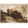 IPLUPJDY Vintage foto modern wandkunstwerk Winchelsea Sussex uit het 'Book of Studies' gegraveerd door J.c. Easling door Joseph Mallord William Turner voor wanddecoratie 60 x 90 cm